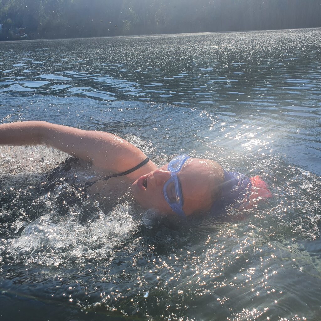 Maddie swimming the English Channel