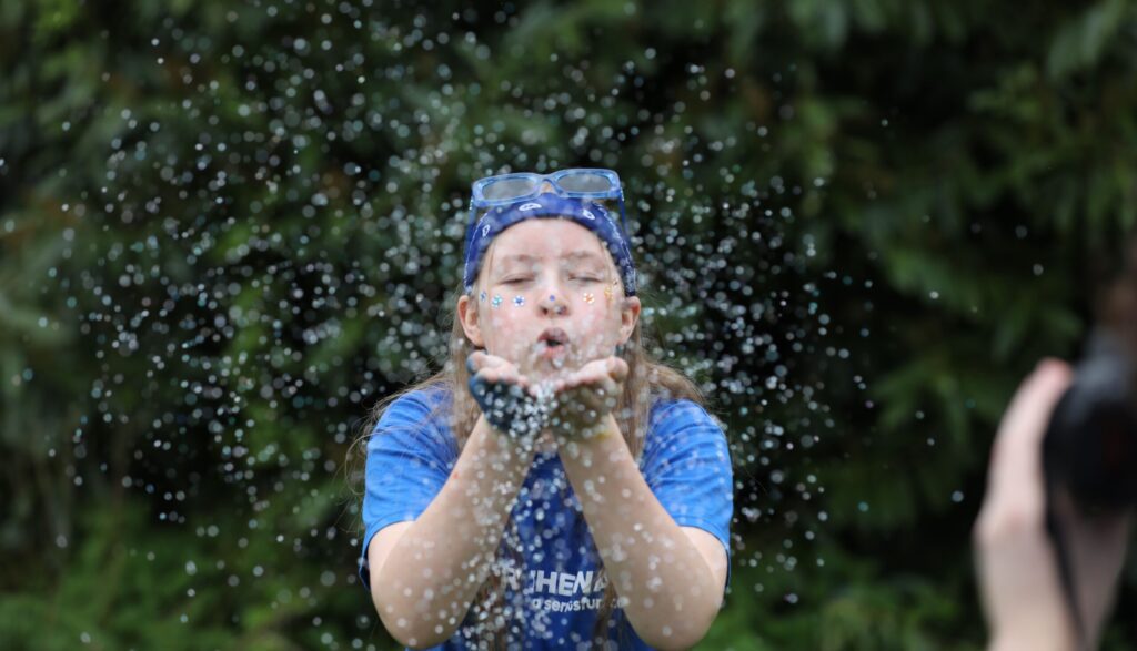 camper at residential activity camp