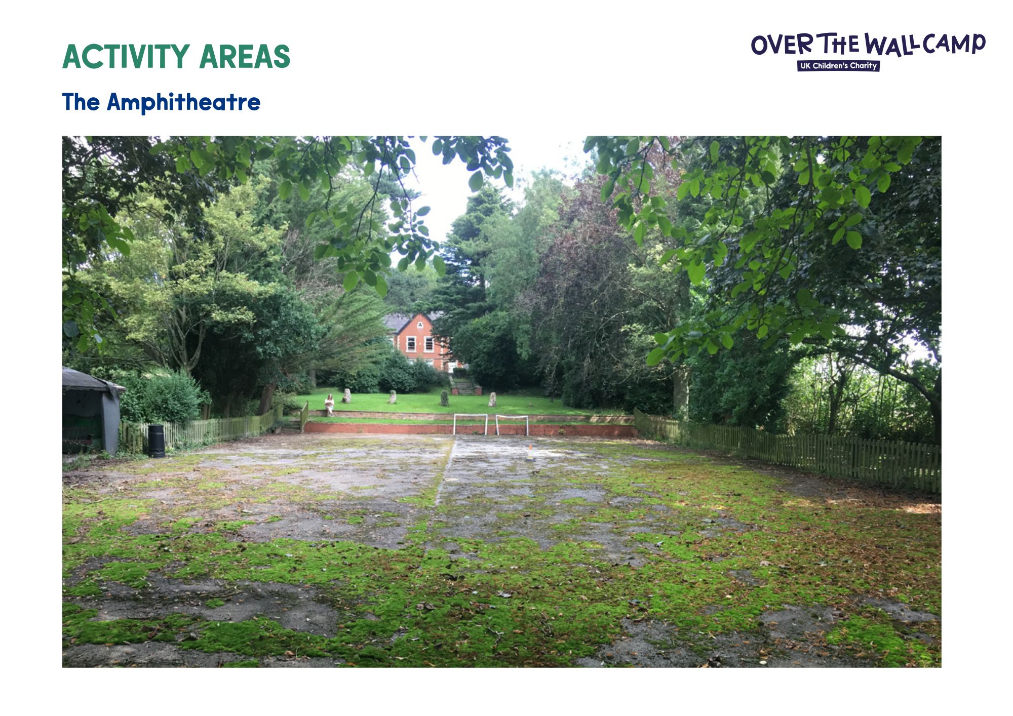 Concept design showing area of disused ground proposed for an Amphitheatre