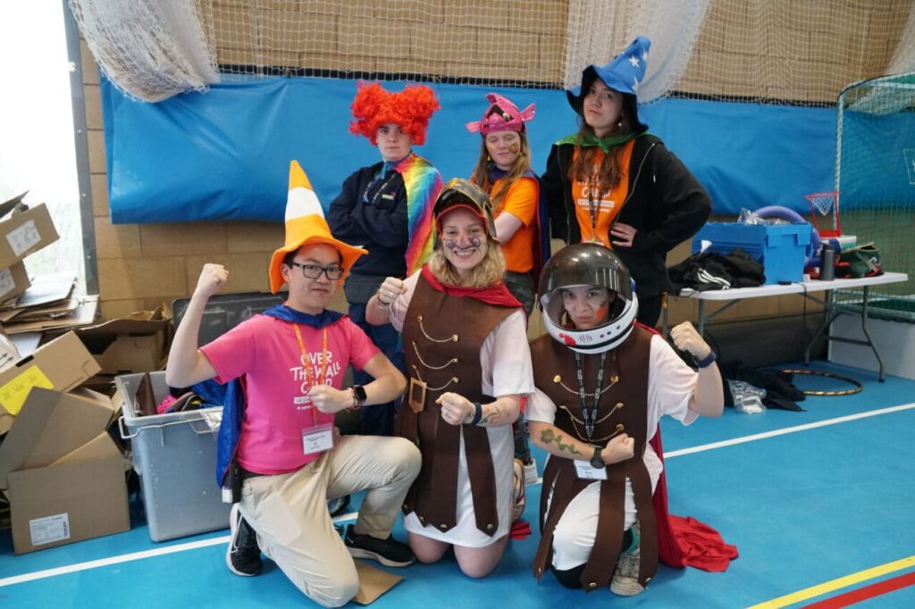 Volunteers in fancy dress