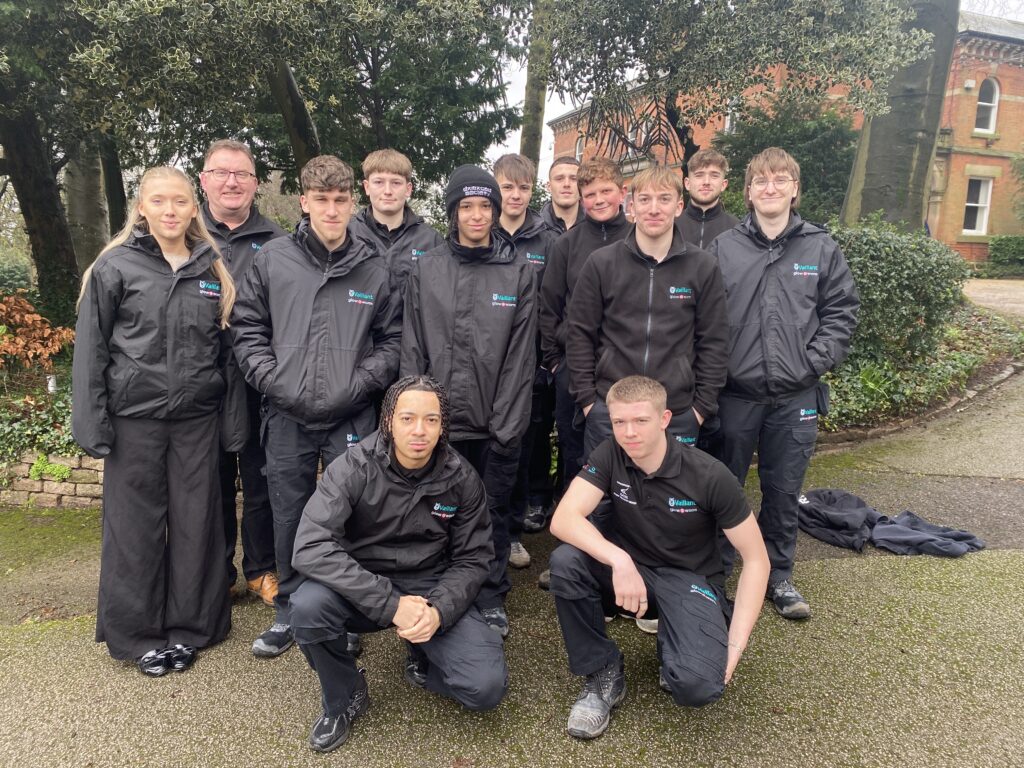 Team of young people from Valliant UK in branded clothing at Over The Wall Camp